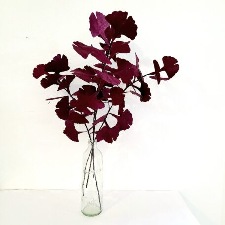 bouquet de ginkgo violet magenta
