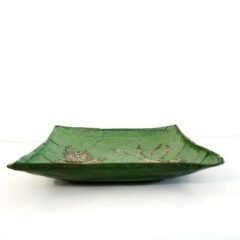 Coupelle décorative en papier mâché  – décor deux oiseaux chapeautés