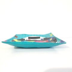 Coupelle décorative en papier mâché  – Décor mire télévision pacman