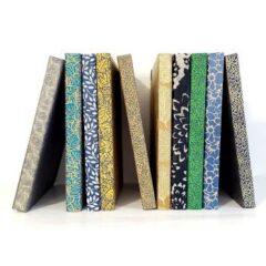 Carnets A5 lignés et élastiqués – Couverture papier népalais